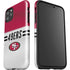 NFL San Francisco 49ers White Striped iPhone 11 Pro Max Impact Case