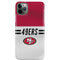 NFL San Francisco 49ers White Striped iPhone 11 Pro Max Lite Case