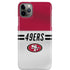 NFL San Francisco 49ers White Striped iPhone 11 Pro Max Lite Case