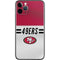 NFL San Francisco 49ers White Striped iPhone 11 Pro Skin