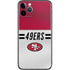 NFL San Francisco 49ers White Striped iPhone 11 Pro Skin