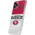 NFL San Francisco 49ers White Striped iPhone 11 Pro Skin