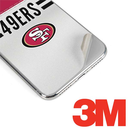 NFL San Francisco 49ers White Striped iPhone 11 Pro Skin