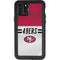 NFL San Francisco 49ers White Striped iPhone 11 Pro Waterproof Case