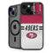 NFL San Francisco 49ers White Striped iPhone 13 Kickstand Case