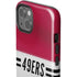 NFL San Francisco 49ers White Striped iPhone 15 Impact Case