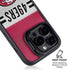 NFL San Francisco 49ers White Striped iPhone 15 Pro Kickstand Case