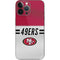 NFL San Francisco 49ers White Striped iPhone 15 Pro Max Skin