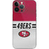NFL San Francisco 49ers White Striped iPhone 15 Pro Max Skin