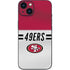 NFL San Francisco 49ers White Striped iPhone 15 Skin