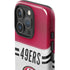 NFL San Francisco 49ers White Striped iPhone 16 Pro Max Impact Case