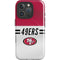 NFL San Francisco 49ers White Striped iPhone 16 Pro Max Magsafe Impact Case