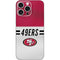 NFL San Francisco 49ers White Striped iPhone 16 Pro Max Skin