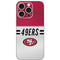 NFL San Francisco 49ers White Striped iPhone 16 Pro Skin