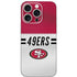 NFL San Francisco 49ers White Striped iPhone 16 Pro Skin