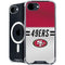 NFL San Francisco 49ers White Striped iPhone 16e MagSafe Case