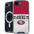 NFL San Francisco 49ers White Striped iPhone 16e MagSafe Case