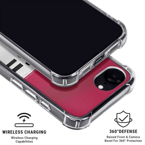 NFL San Francisco 49ers White Striped iPhone 16e MagSafe Case
