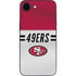 NFL San Francisco 49ers White Striped iPhone 16e Skin