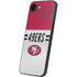 NFL San Francisco 49ers White Striped iPhone 16e Skin