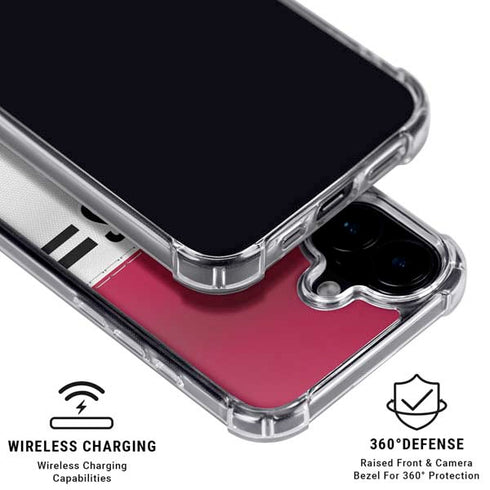 NFL San Francisco 49ers White Striped iPhone 17 Clear Case