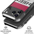 NFL San Francisco 49ers White Striped iPhone 18 Pro Clear Case