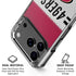 NFL San Francisco 49ers White Striped iPhone 18 Pro Clear Case