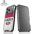 NFL San Francisco 49ers White Striped iPhone 18 Pro Clear Case
