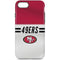 NFL San Francisco 49ers White Striped iPhone 8 Pro Case