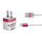 NFL San Francisco 49ers White Striped iPhone Charger (5W USB) Skin