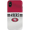 NFL San Francisco 49ers White Striped iPhone X Pro Case