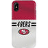 NFL San Francisco 49ers White Striped iPhone X Pro Case