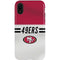 NFL San Francisco 49ers White Striped iPhone XR Pro Case