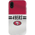 NFL San Francisco 49ers White Striped iPhone XR Pro Case