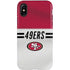 NFL San Francisco 49ers White Striped iPhone XS Pro Case