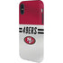 NFL San Francisco 49ers White Striped iPhone XS Pro Case