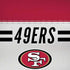 NFL San Francisco 49ers White Striped iPhone XS Pro Case