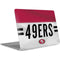 NFL San Francisco 49ers White Striped Apple MacBook Air Skin