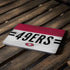 NFL San Francisco 49ers White Striped Apple MacBook Air Skin