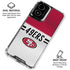 NFL San Francisco 49ers White Striped Moto G Power 5G (2024) Clear Case