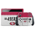 NFL San Francisco 49ers White Striped Nintendo Skins