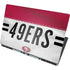 NFL San Francisco 49ers White Striped Dell Precision Skin