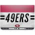 NFL San Francisco 49ers White Striped Dell Precision Skin