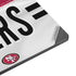 NFL San Francisco 49ers White Striped Surface Laptop 7 13.8in Skin