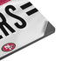 NFL San Francisco 49ers White Striped Surface Laptop 7 15in Skin