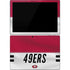 NFL San Francisco 49ers White Striped Surface Pro 7 Skin