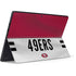 NFL San Francisco 49ers White Striped Surface Pro 7 Skin