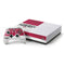NFL San Francisco 49ers White Striped Xbox One S Console and Controller Bundle Skin