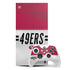 NFL San Francisco 49ers White Striped Xbox Series X Skins
