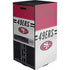 NFL San Francisco 49ers White Striped XBox Series X Digital Edition Console Skin